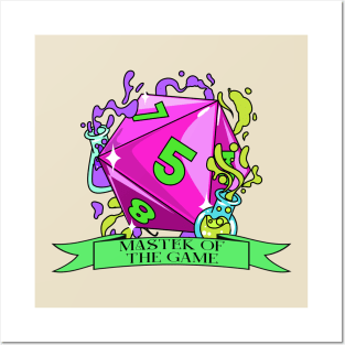 Master Of The Game Tabletop Gaming Dice Posters and Art